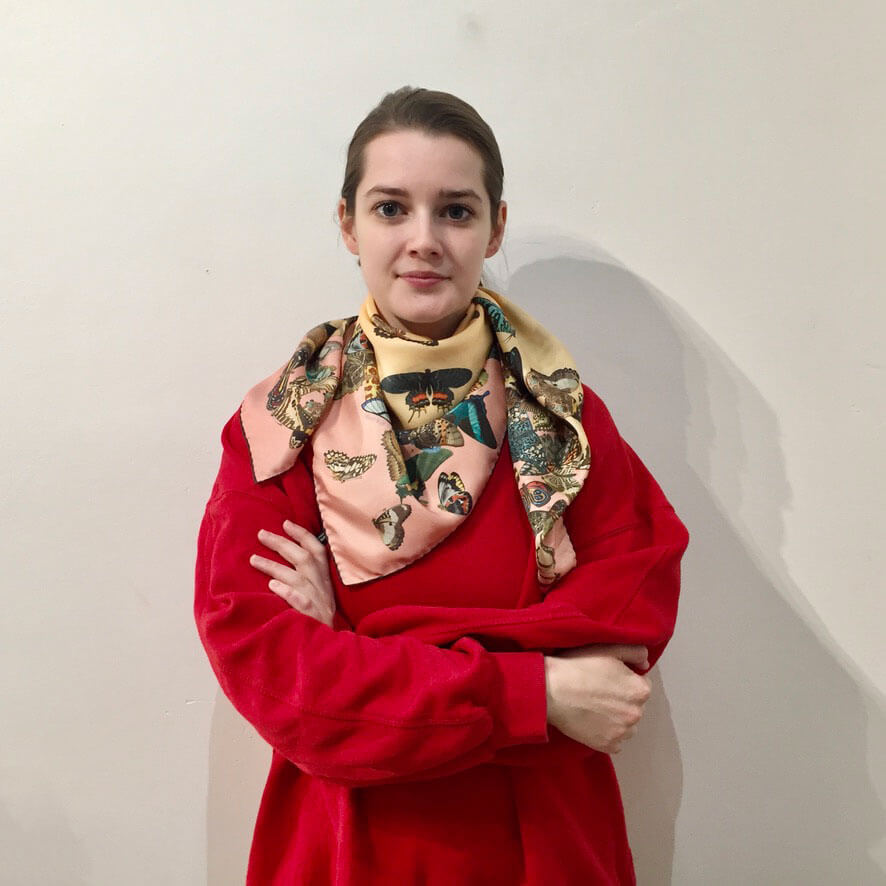 butterflydance-softharmony-silk-scarf-on-woman copy
