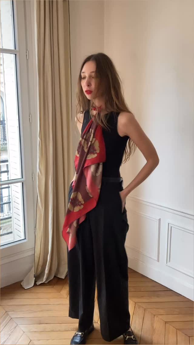 A dance of silk, a dance of butterflies — transforming even the simplest outfit.

#montkiji  #soulmate #DanceOfSilk #ButterflyDance #SilkInMotion transformation  PoetryInSilk EphemeralBeauty FlowingElegance LuxuryAccessories ScarfSeason  silkscarf silksquare frenchsilk frenchluxury silkstyle parisianstyle frencheleganve luxuryaccessories styleinsilk woveninfrance frenchcraftsmanship artofsilk slowluxury freomfrancewithlove  madeinfrance🇫🇷