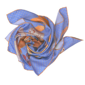 algae printed lavender silk scarf bundle