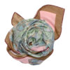 butterfly and flower printed pastel tone silk scarf bundle