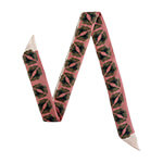 butterfly printed pink silk wristband